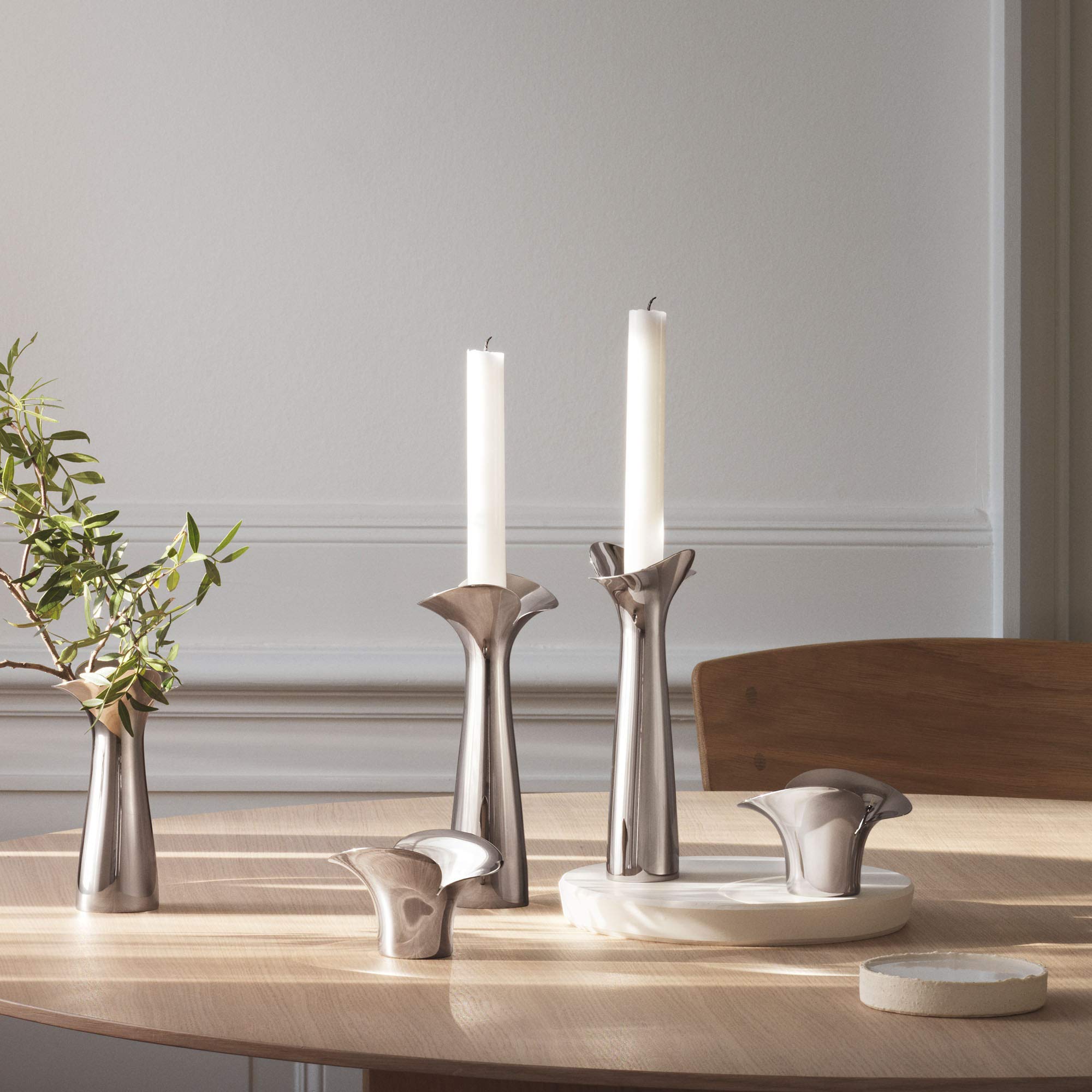 Amazon.co.jp: 「 Georg Jensen 」 ティーライト キャンドルホルダー 2